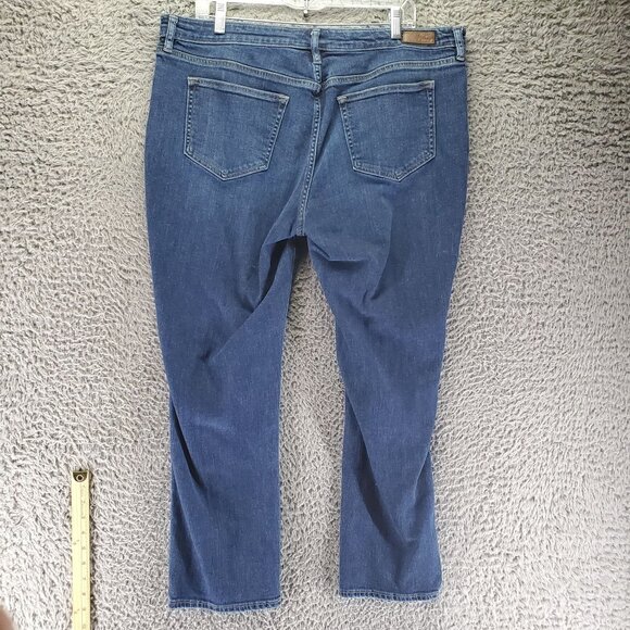 Lands End Jeans Women’s Size 18 Petite Blue Straight Leg Fit 2 Stretch Denim - Picture 12 of 13